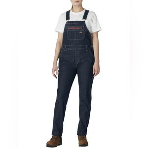 Genuine Dickies Womens FLEX Denim Utility Bib Overall